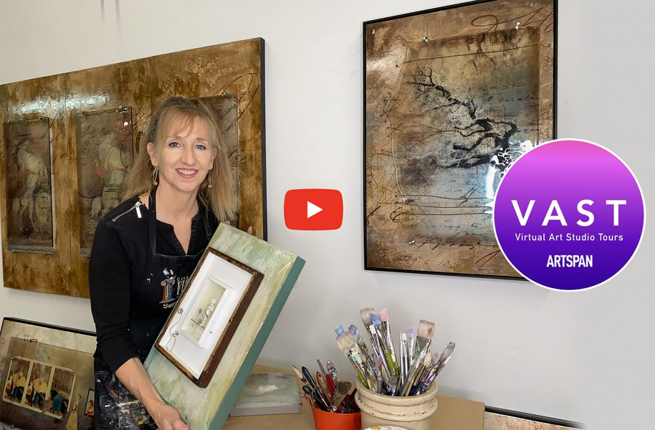 Video of Sandy Young's Art Studio by Artspan, San Francisco.
